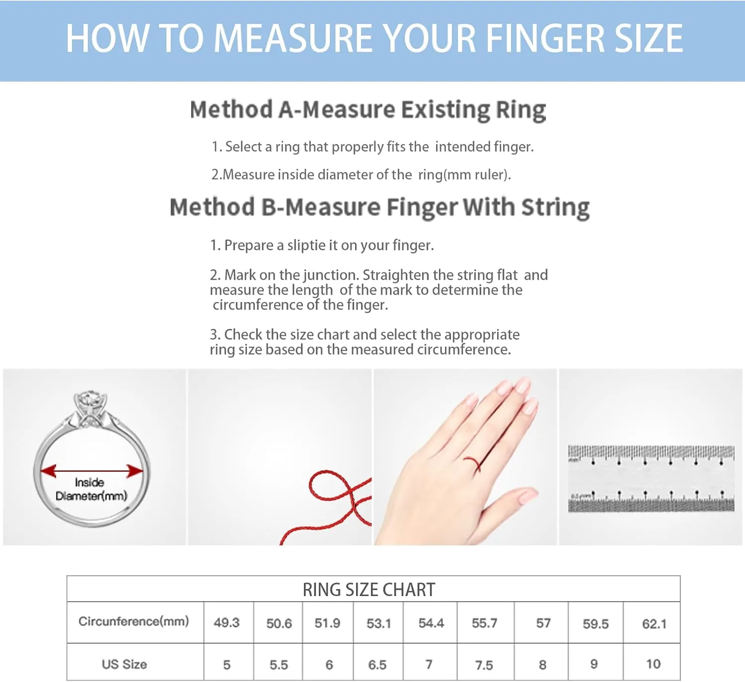 Birthstone Rings for Women 1.5ct Simulated Diamond Radiant Cut Cubic Zirconia Ring Sterling Silver Gemstone Birthstone Ring for Christmas Mothers Valentines Day Size 5-10