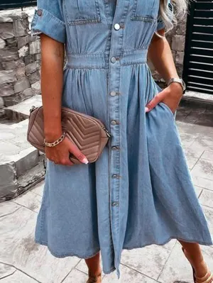 Blue Jean A-Line Dress