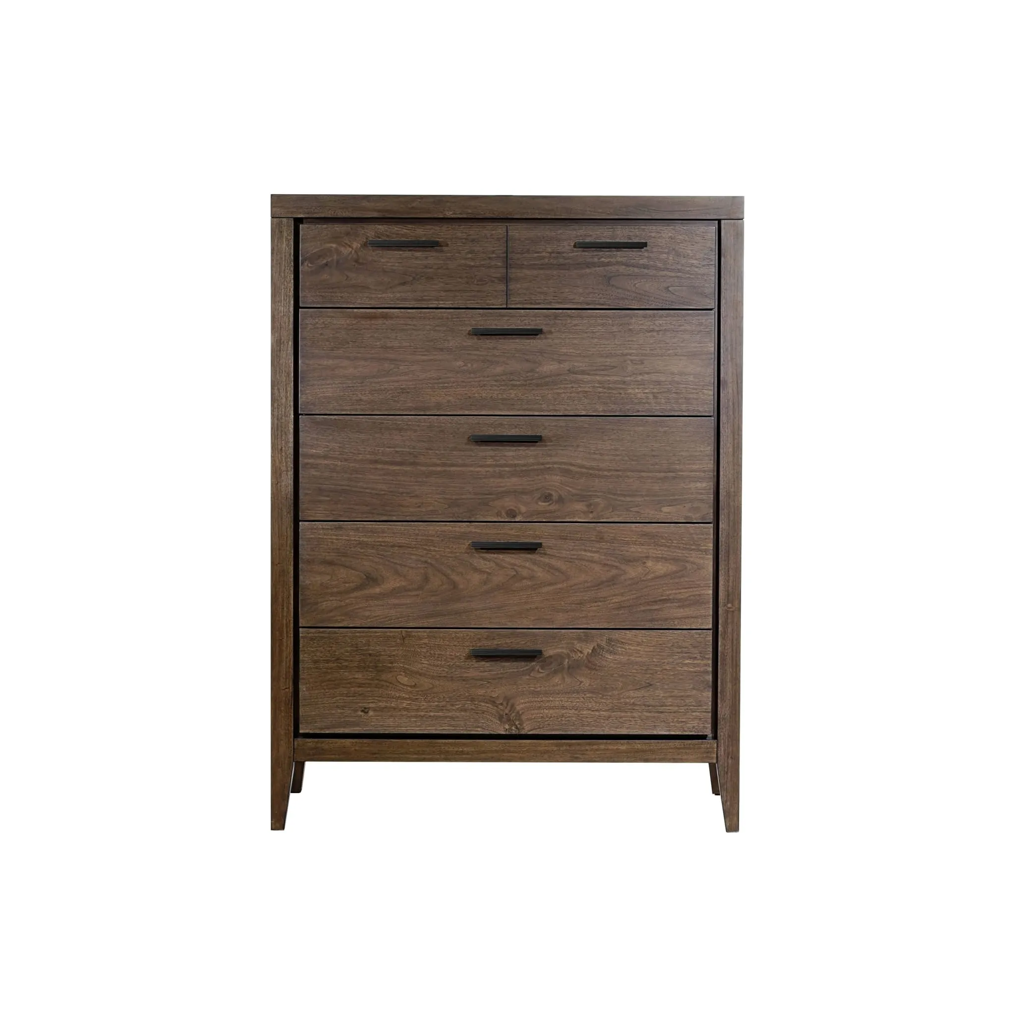 Boracay Five Drawer Walnut Chest in Wild Oats Brown (2024)