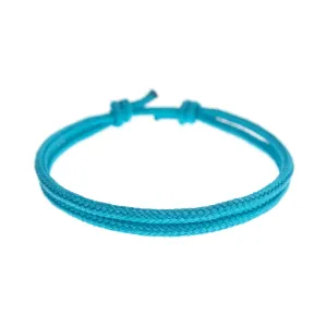 Bracelet for Couples. Friendship Band Always Couple Bracelets. Long Distance Love Jewelry. Cute Turquoise Blue Matching Rope Bracelets. 2mm