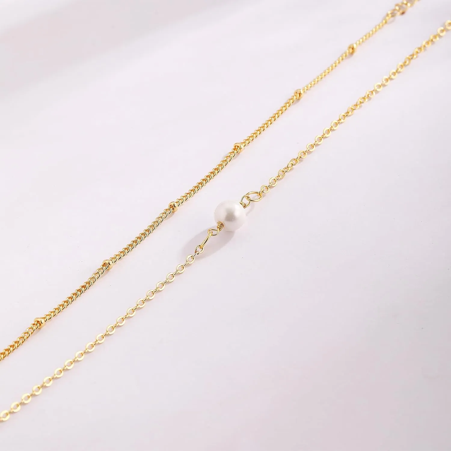 Bracelets for Women, Waterproof 14K Gold/Silver Plated Stackable Bracelets for Women Non Tarnish Trendy Dainty Paperclip Figaro Box Herringbone Hand Chain Bracelet Pack Stack Adjustable Jewelry for Women