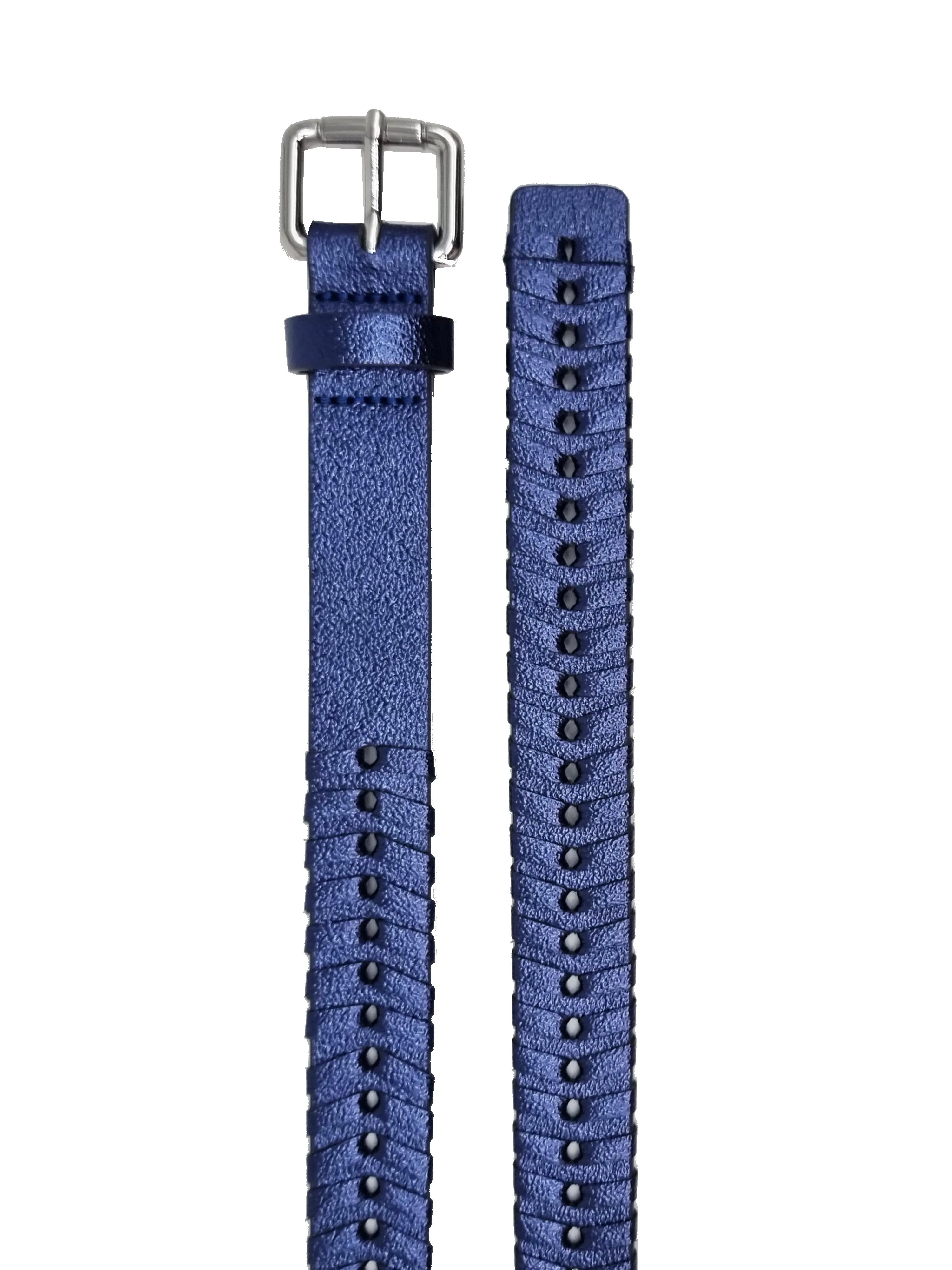 BRADLEY WOVEN BELT-BLUE