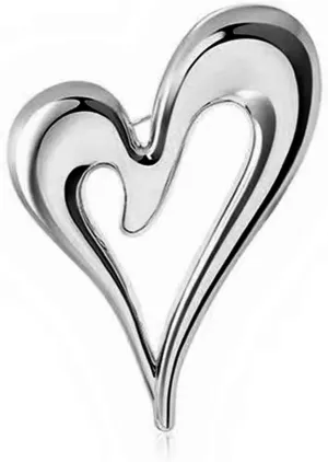 Brooch Pins Heart Silver Cute Lapel Hijab Brooches for Women Fashion Jewelry Gift