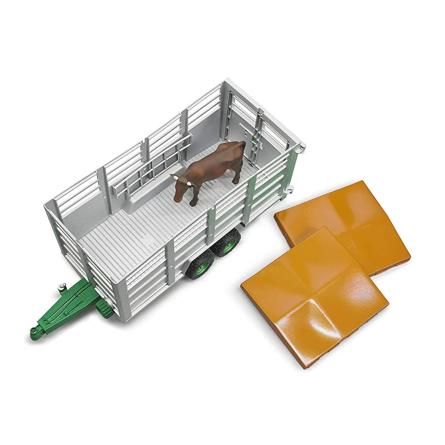 Bruder Livestock Trailer with 1 Cow