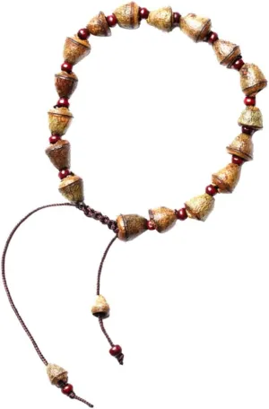 Buddhist Prayer Beads Bracelet Handmade Bodhi Wrist Wrap for Mindfulness and