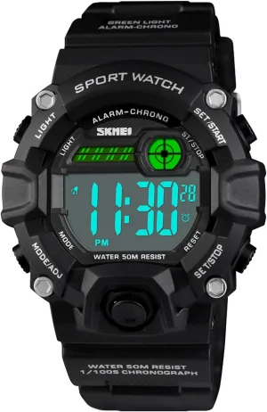 CakCity Boys Camouflage LED Sports Kids Watch Waterproof Digital Electronic Military Wrist Watches for Kids with Silicone Band Alarm Stopwatch Watches Age 5-10