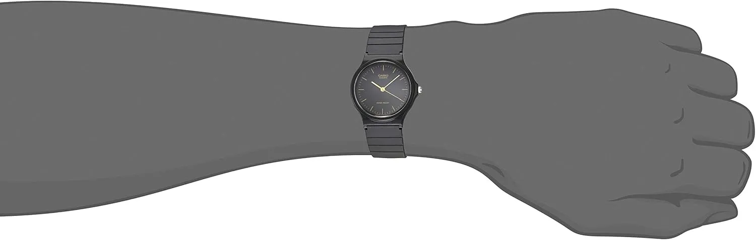 Casio MQ24 Series | Quartz Analog Watch for Men | Water Resistant | Resin Case | Resin Band | Resin Glass | Three Hand Analog (HR, Min, SEC) | Classic Design | 3 Year Battery