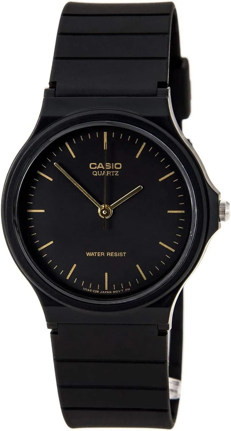 Casio MQ24 Series | Quartz Analog Watch for Men | Water Resistant | Resin Case | Resin Band | Resin Glass | Three Hand Analog (HR, Min, SEC) | Classic Design | 3 Year Battery