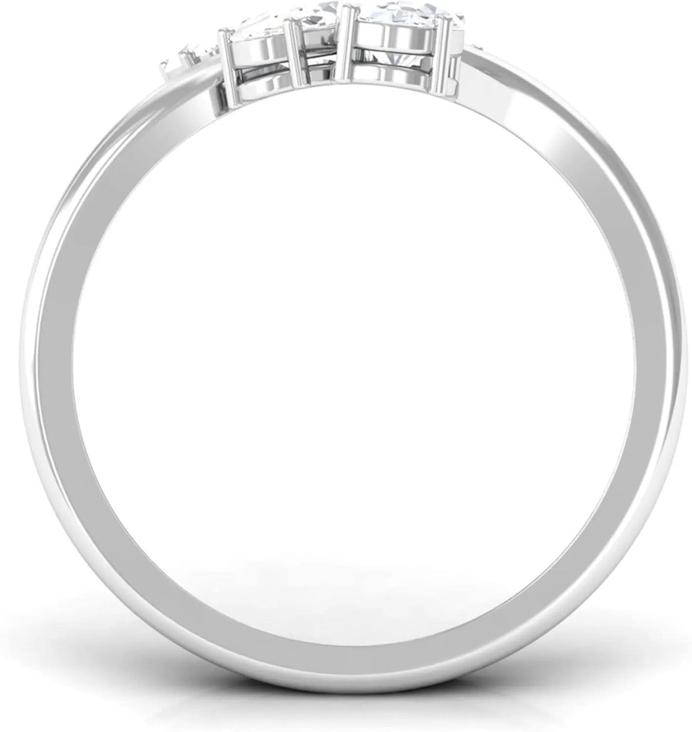 Certified Lab Grown Diamond Designer Engagement Ring, Ef-Vs Quality, Diamond Cocktail Ring - Ready To Gift
