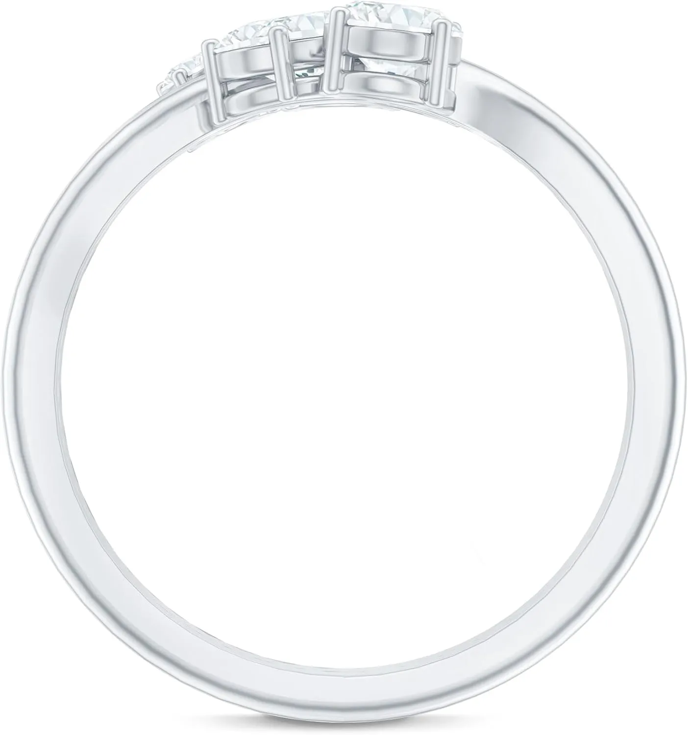 Certified Lab Grown Diamond Designer Engagement Ring, Ef-Vs Quality, Diamond Cocktail Ring - Ready To Gift