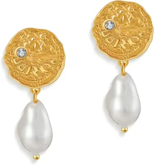Chunky Gold Drop Dangle Earrings for Women, Trendy Statement Jewelry Gift