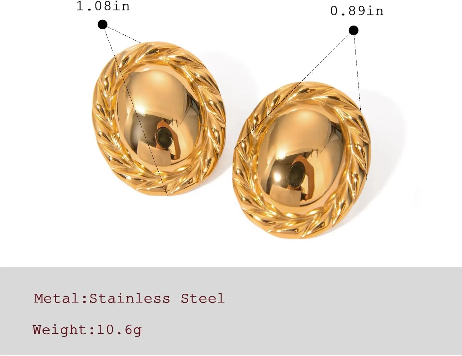 Chunky Gold Earrings for Women