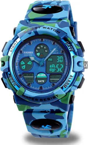 cofuo Kids Digital Sport Watch, Boys Girls Waterproof Sports Outdoor Watches Children Casual Electronic Analog Quartz Wrist Watches with Alarm Stopwatch