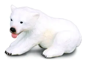 Collecta Polar Bear Cub Sitting Figure (Green)