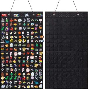 Collector Pin Board,Pin Collections Storage Holder,Enamel Pin Hanging Display Board,Pin Board For Pins Collection,Pin Holder Display For Wall,Enamel Pin Organizer Display Case(170 Slots,Black)