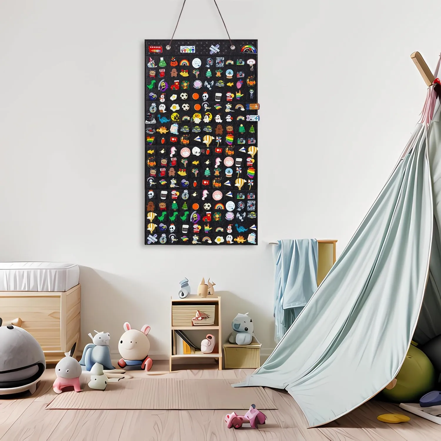 Collector Pin Board,Pin Collections Storage Holder,Enamel Pin Hanging Display Board,Pin Board For Pins Collection,Pin Holder Display For Wall,Enamel Pin Organizer Display Case(170 Slots,Black)