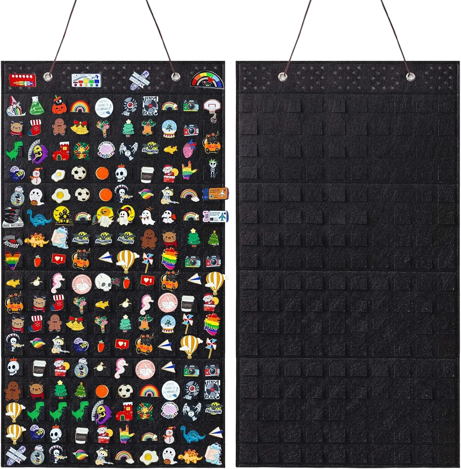 Collector Pin Board,Pin Collections Storage Holder,Enamel Pin Hanging Display Board,Pin Board For Pins Collection,Pin Holder Display For Wall,Enamel Pin Organizer Display Case(170 Slots,Black)
