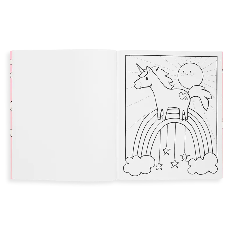 Color-in Book: Enchanting Unicorns