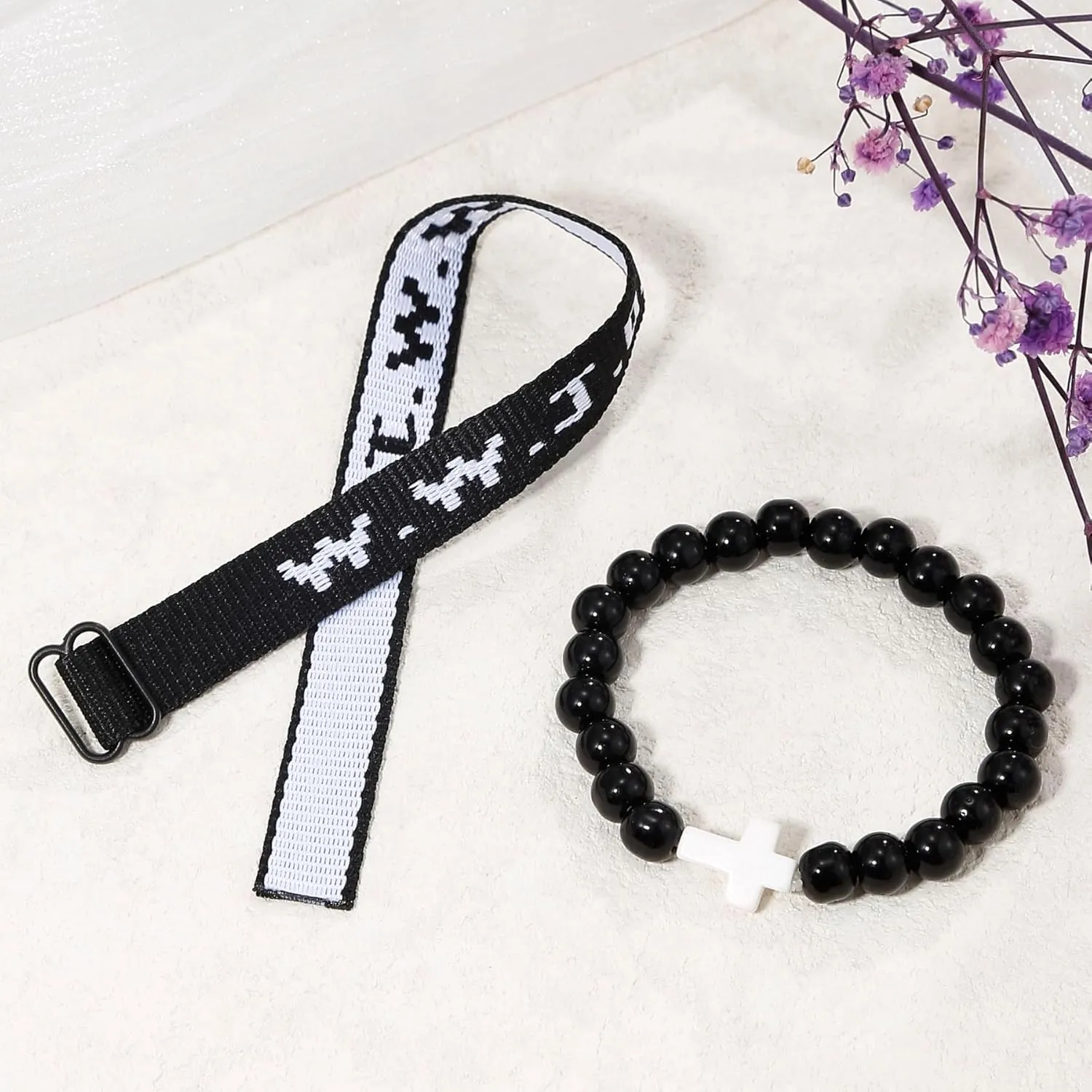 COLOYAN WWJD Bracelet Christian Cross Bracelets for Women Men Jesus Bracelets Faith Religious Easter Christian Jewelry