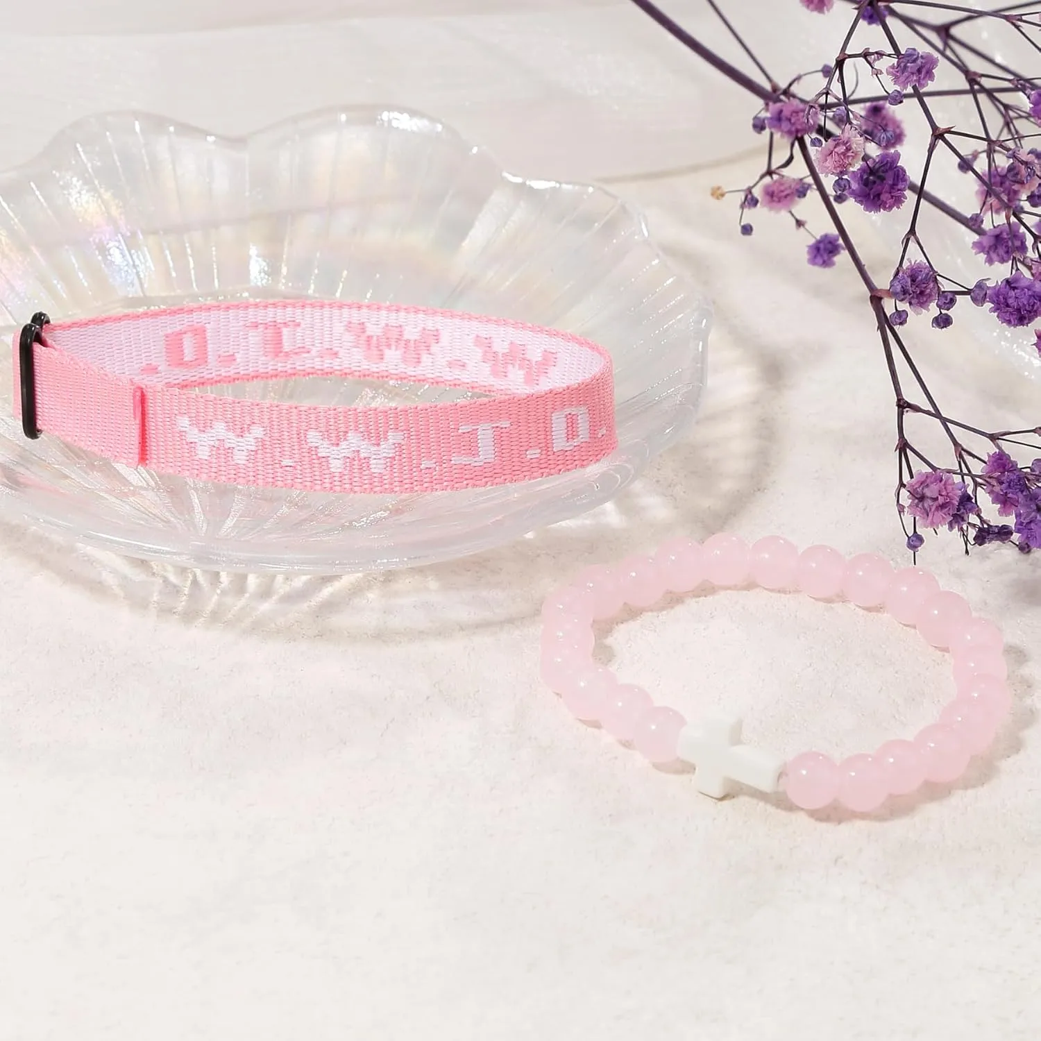 COLOYAN WWJD Bracelet Christian Cross Bracelets for Women Men Jesus Bracelets Faith Religious Easter Christian Jewelry