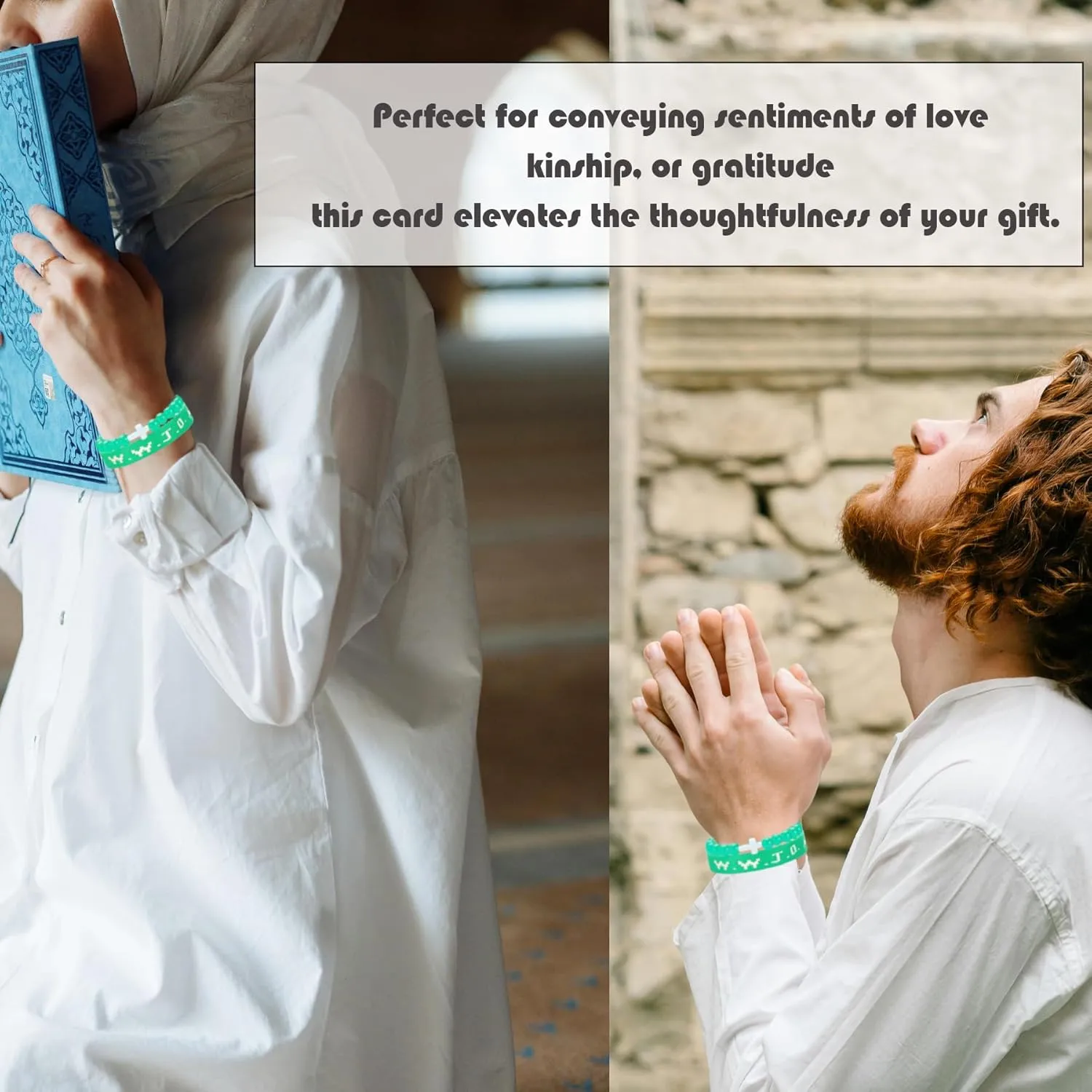 COLOYAN WWJD Bracelet Christian Cross Bracelets for Women Men Jesus Bracelets Faith Religious Easter Christian Jewelry