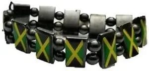 Country Metal Flag Beads Bracelets