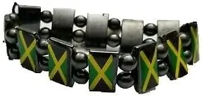Country Metal Flag Beads Bracelets