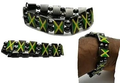 Country Metal Flag Beads Bracelets