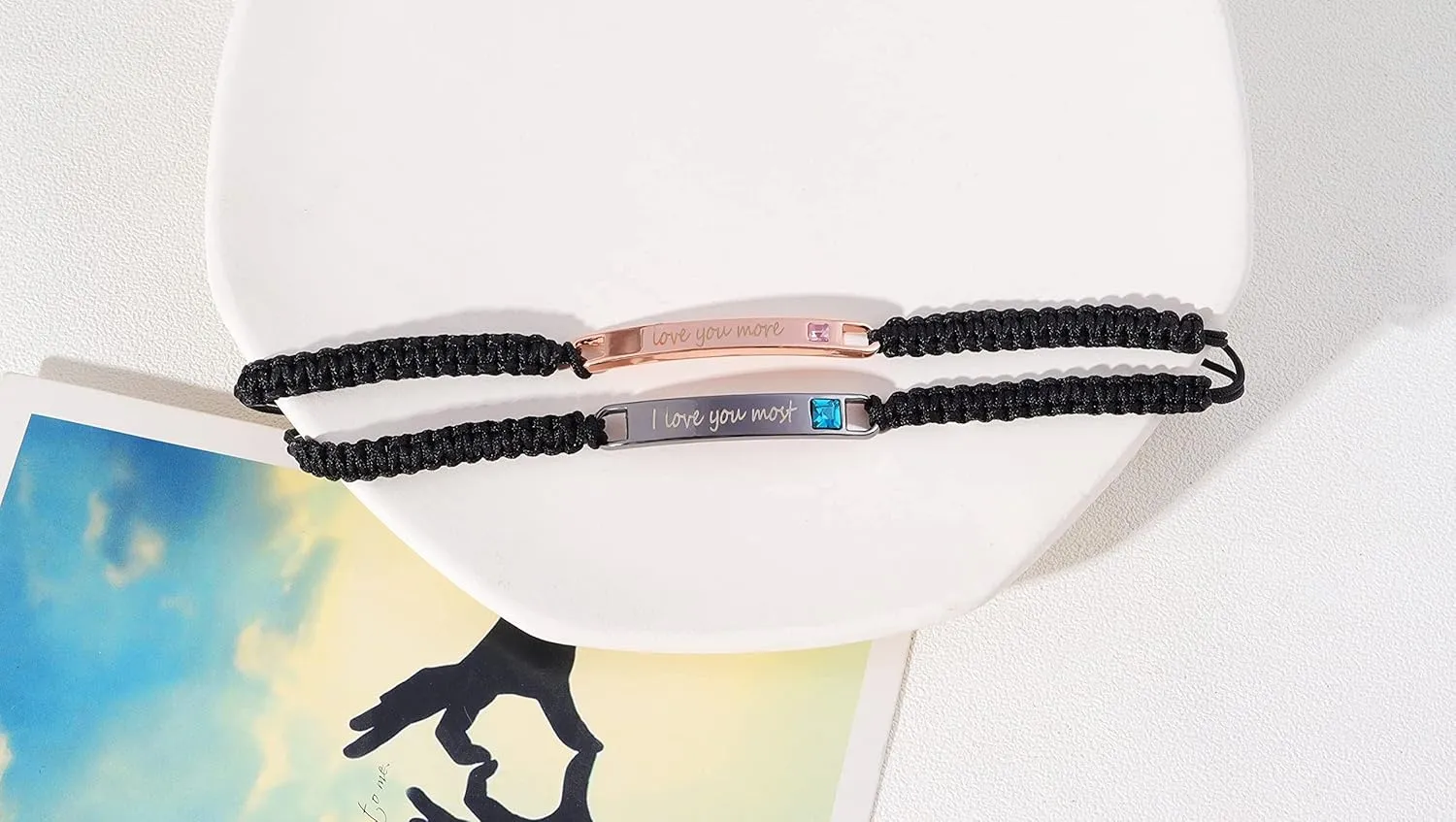 Couple Bracelet Long Distance Pulseras Para Mujer Matching Heart Couples Bracelets Necklaces Set for Bf Gf Couples Jewelry Set Couples Gifts for Him Her Wedding Gifts for Couples 2024