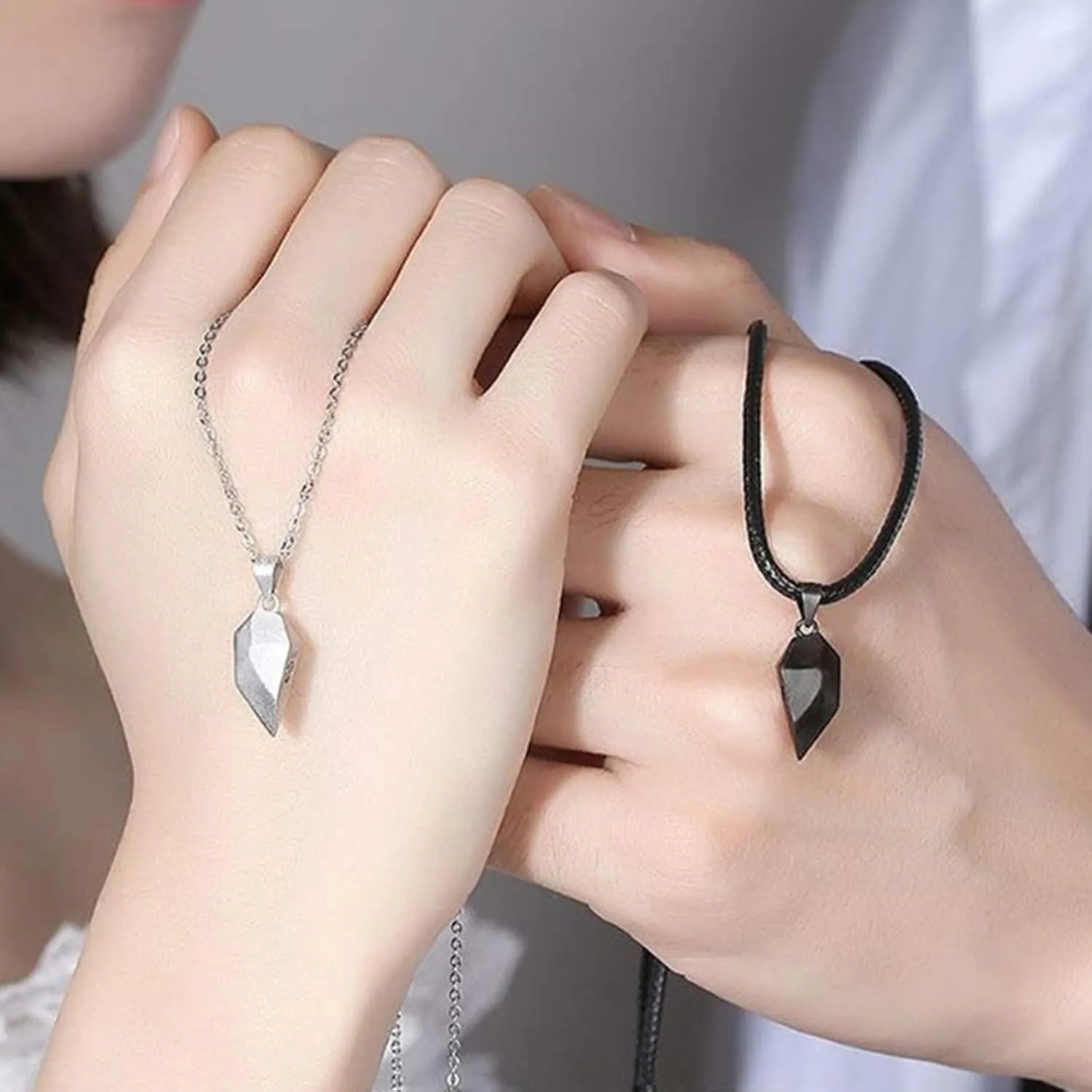 Couple Bracelet Long Distance Pulseras Para Mujer Matching Heart Couples Bracelets Necklaces Set for Bf Gf Couples Jewelry Set Couples Gifts for Him Her Wedding Gifts for Couples 2024
