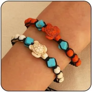 Couples Bracelets Cute Kawaii Turtle Bracelet Bohemian Couple Bracelet Ethnic Style Turquoise Turtle Bracelet Couples Matching Bracelet Friendship Bracelets Relationship Gifts Couple Bracelets for Couples Best Friends