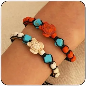 Couples Bracelets Cute Kawaii Turtle Bracelet Bohemian Couple Bracelet Ethnic Style Turquoise Turtle Bracelet Couples Matching Bracelet Friendship Bracelets Relationship Gifts Couple Bracelets for Couples Best Friends