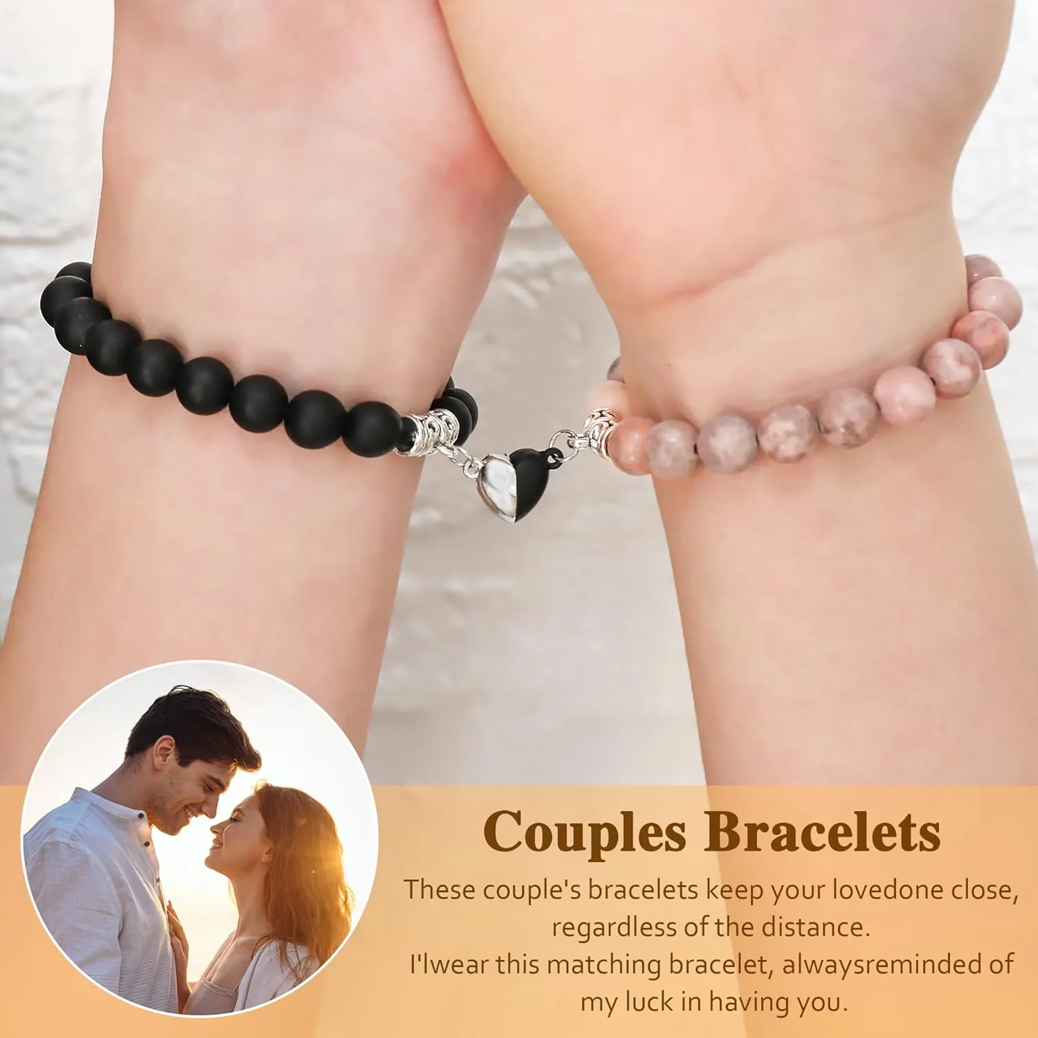 Couples Bracelets for Couple, Cute Cat Friendship Bracelet, Bracelets for Couples Gifts for Her Him Couples Jewelry for Women Men