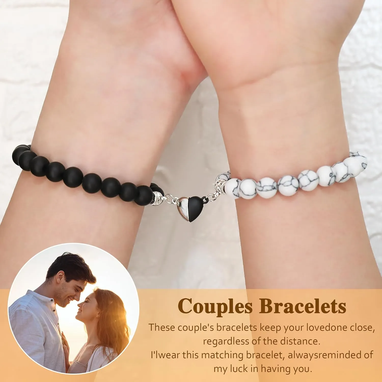 Couples Bracelets for Couple, Cute Cat Friendship Bracelet, Bracelets for Couples Gifts for Her Him Couples Jewelry for Women Men