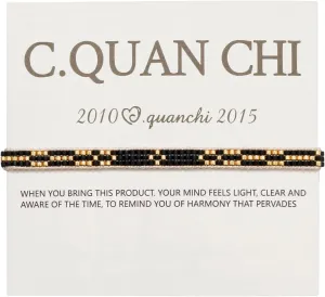 CQUAN CHI Bohemian Friendship Bracelets Colorful Wax Rope Bracelets Charm Handmade Beaded Jewelry for Women