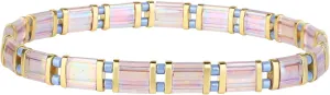 CQUAN CHI Colorful Tila Beads Bracelet for Women Elastic Bracelets Handmade Boho Friendship Bracelets Jewelry
