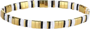 CQUAN CHI Colorful Tila Beads Bracelet for Women Elastic Bracelets Handmade Boho Friendship Bracelets Jewelry