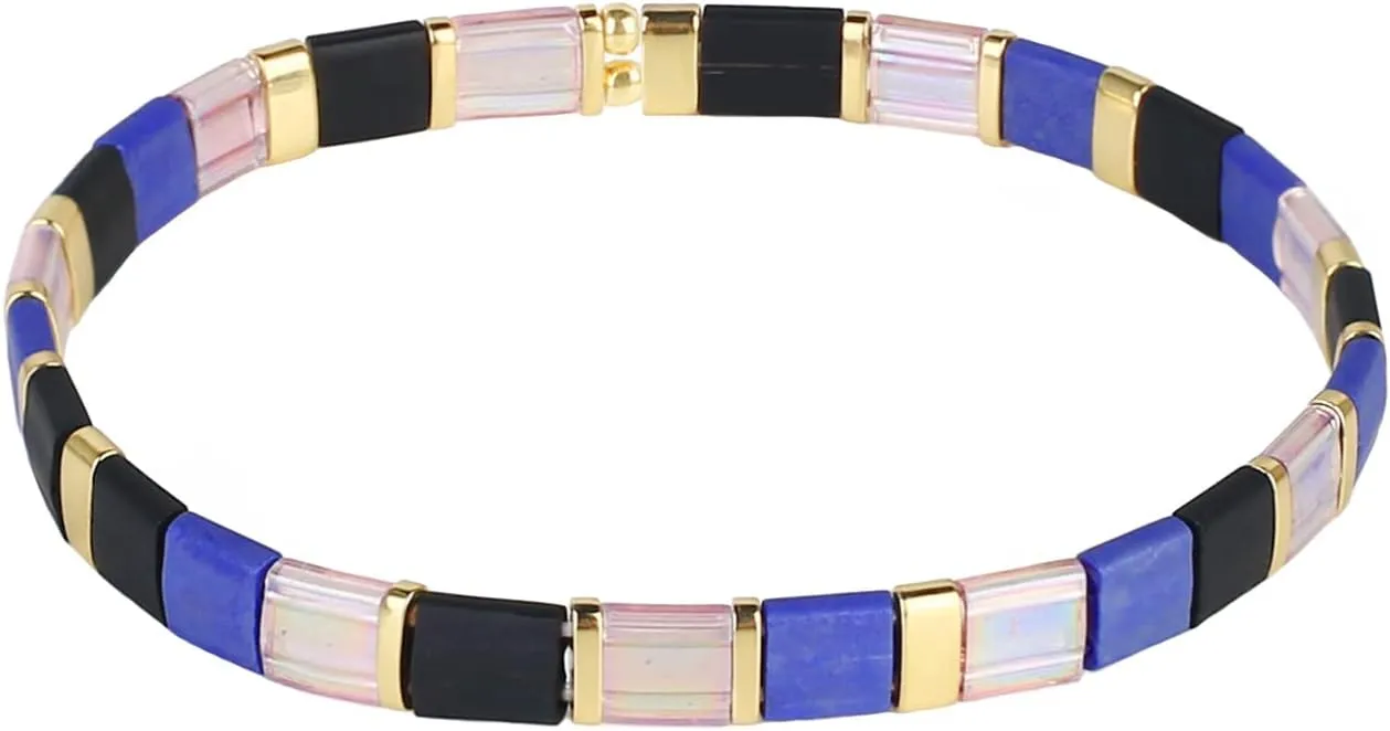 CQUAN CHI TILA Stretch Bracelets Boho Friendship Bracelet Handmade Fashion Beadds Bracelets for Women Jewelry