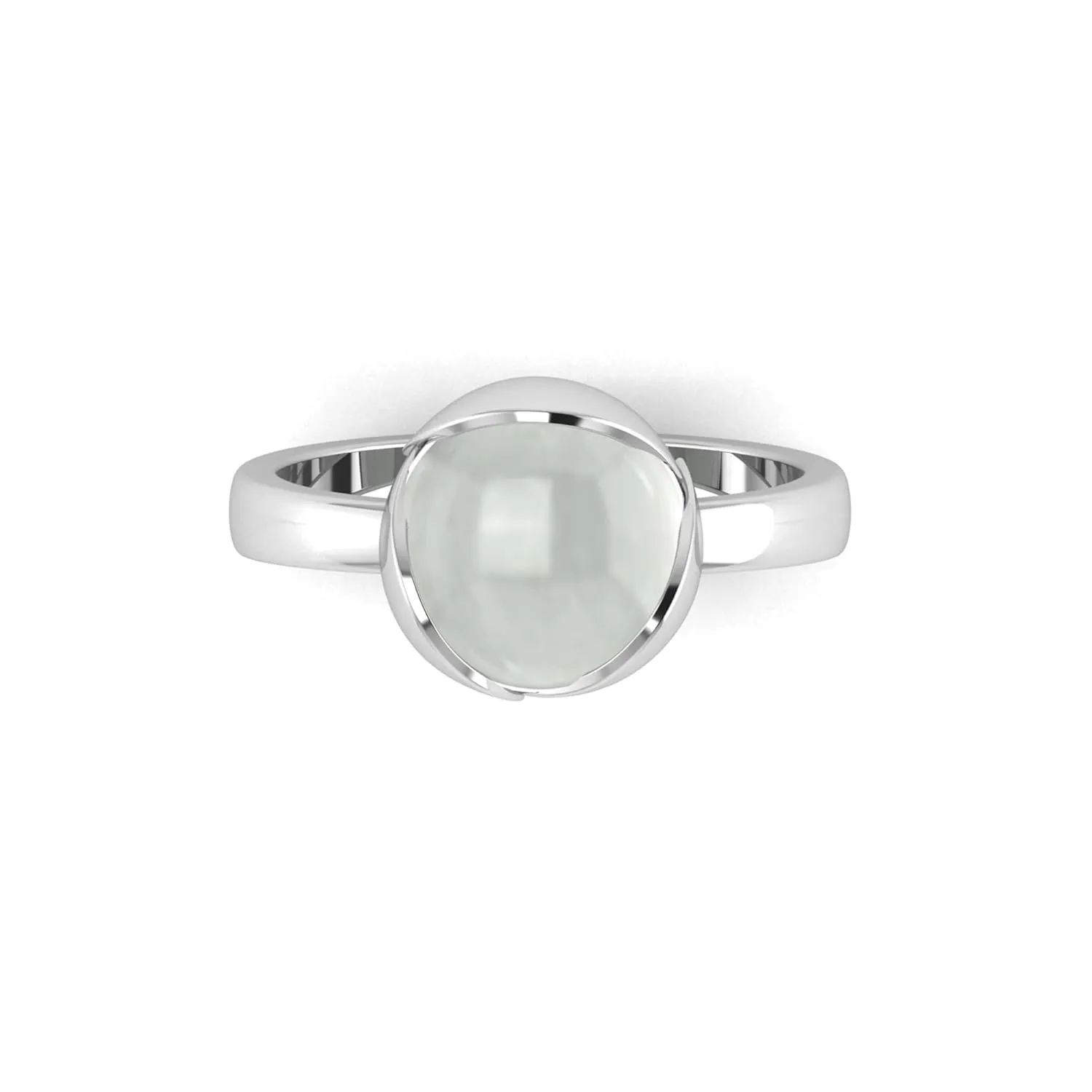 Crystal Quartz Ring | 925 Sterling Silver Gemstone Engagement Ring for Women | Elegant Sterling Silver Jewelry