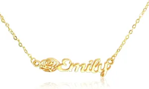 Custom Name Necklace for Women - 18K Gold Plated Customized Nameplate Jewelry Personalized Name Necklaces, Personalized Gift for Women Mom Girlfriend Birthday Anniversary