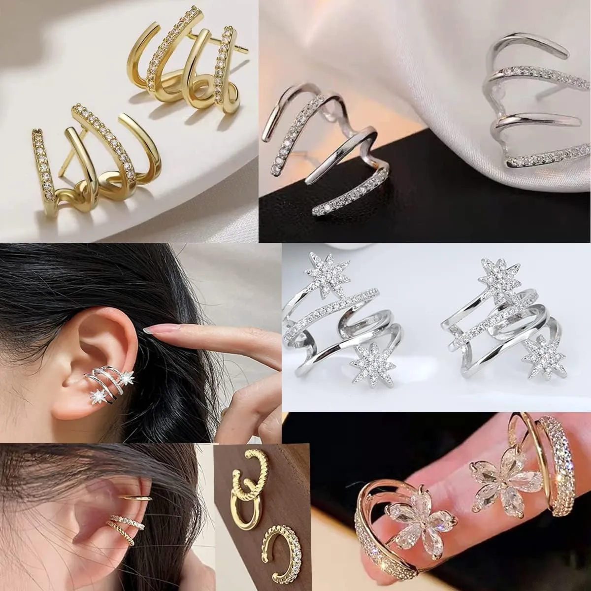 Cute Claw Earrings for Women Quartet Earrings for Women