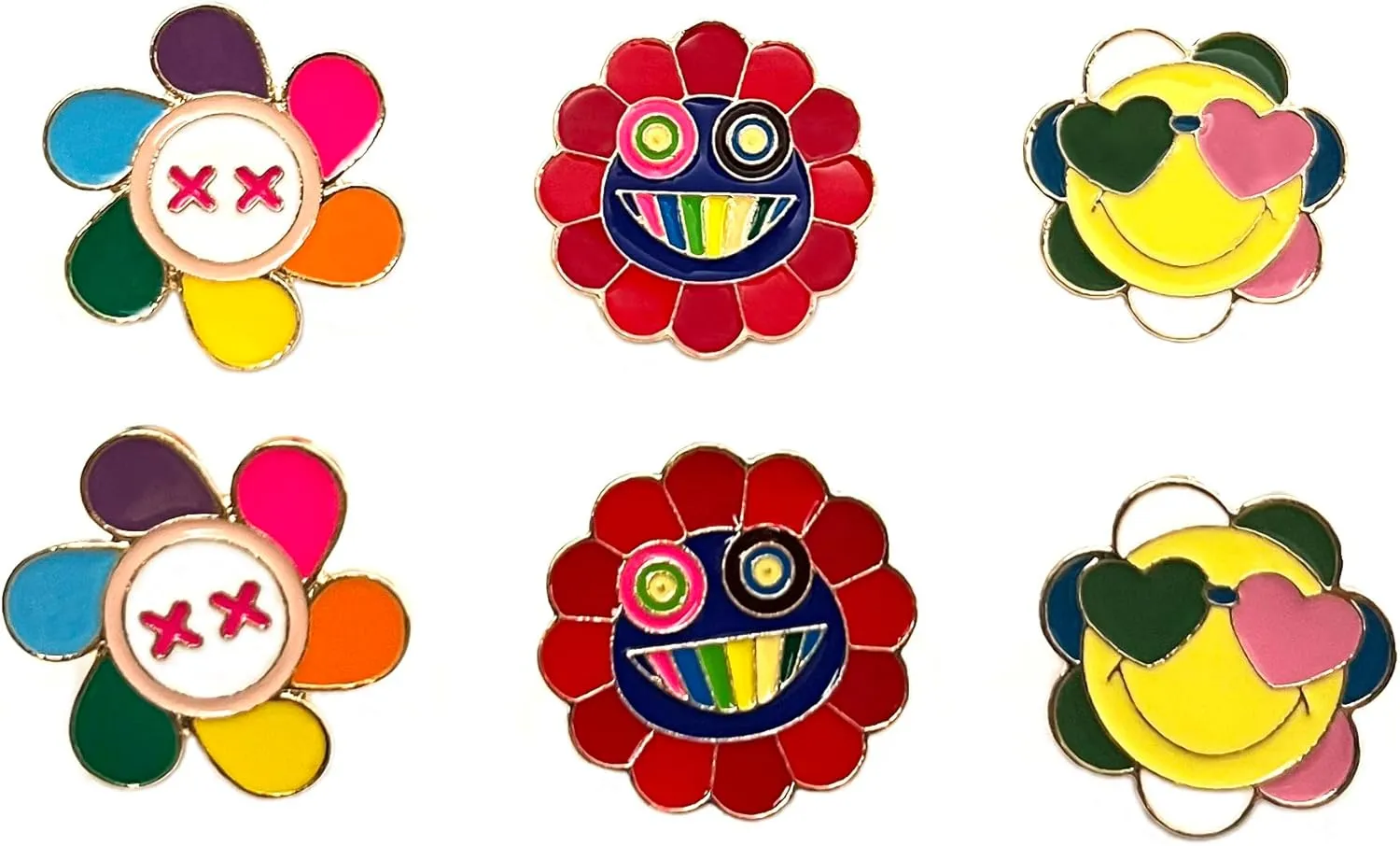 Cute Enamel Pin Set Lapel Pins Brooches Cartoon Brooch Badge Pins for Clothes Bags Backpack Party Decoration Gift