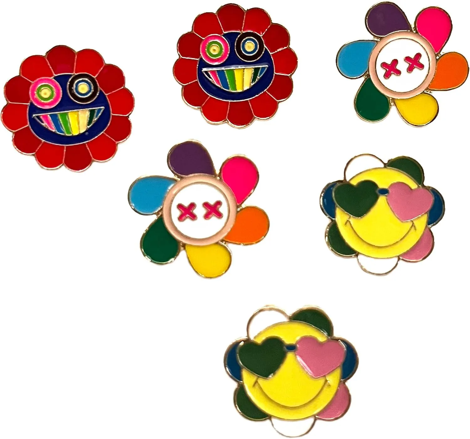 Cute Enamel Pin Set Lapel Pins Brooches Cartoon Brooch Badge Pins for Clothes Bags Backpack Party Decoration Gift