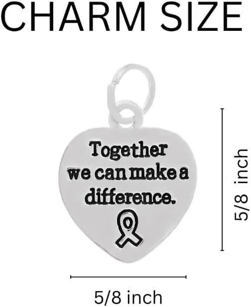 Dark Blue Ribbon Bracelets for Colon Cancer, Child Abuse, Rectal Cancer, Crohns Disease, Huntingtons Disease - Support Awareness Bracelets