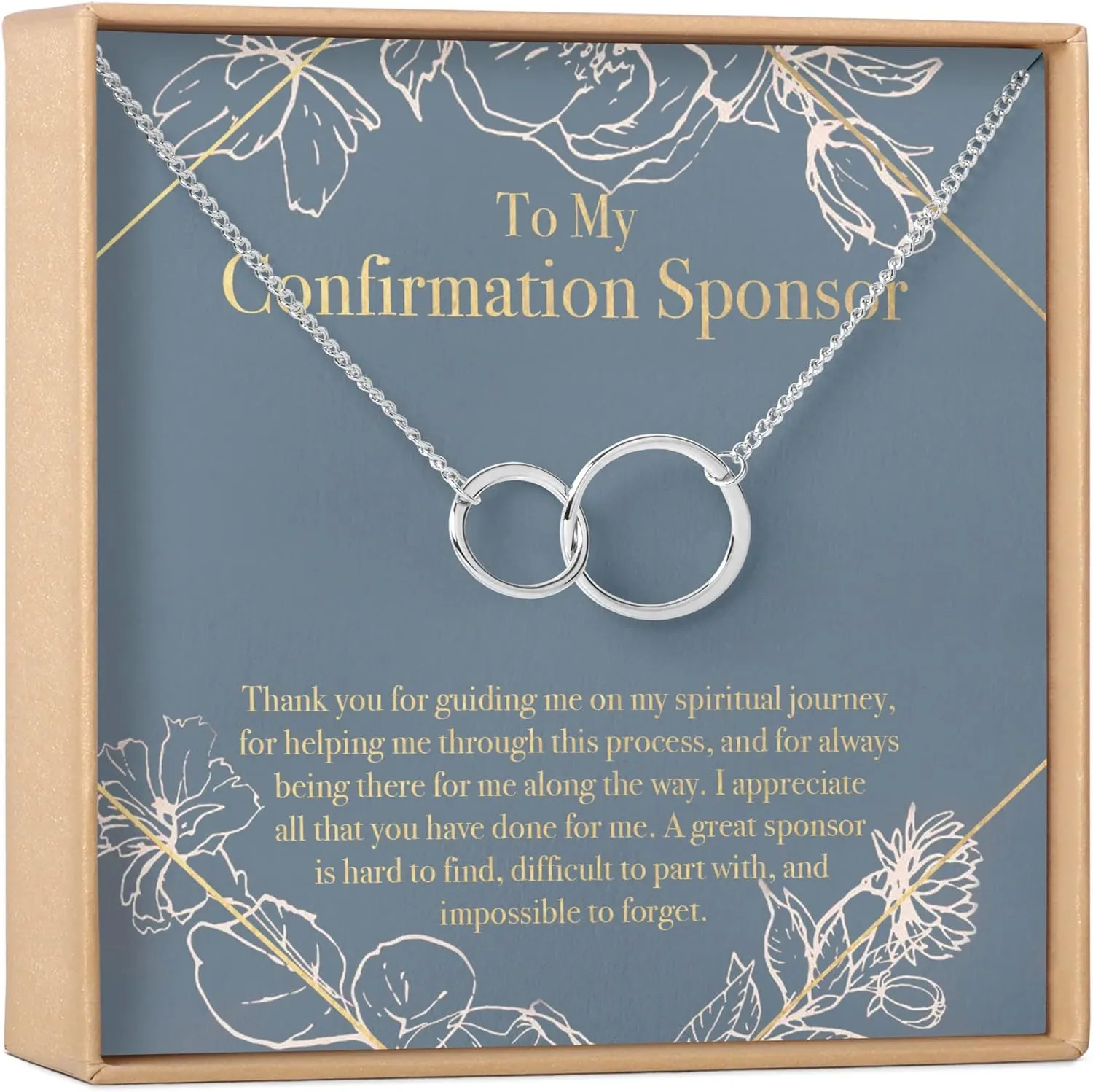 Dear Ava Necklace Gift For Women and Girls - Adjustable Modern Jewelry Pendant Love Gifting Idea for Her with Heartfelt Card - Long Distance Gifts for Your Loving Ones