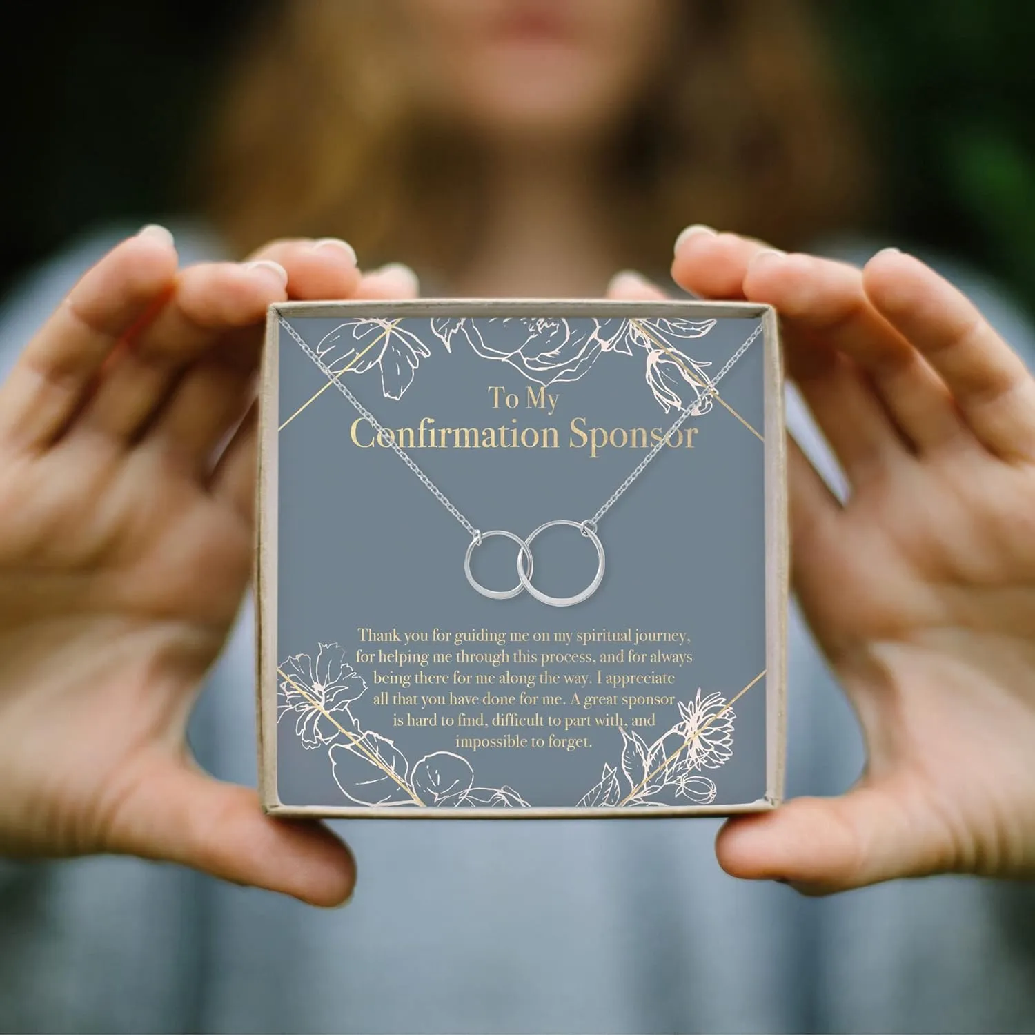 Dear Ava Necklace Gift For Women and Girls - Adjustable Modern Jewelry Pendant Love Gifting Idea for Her with Heartfelt Card - Long Distance Gifts for Your Loving Ones