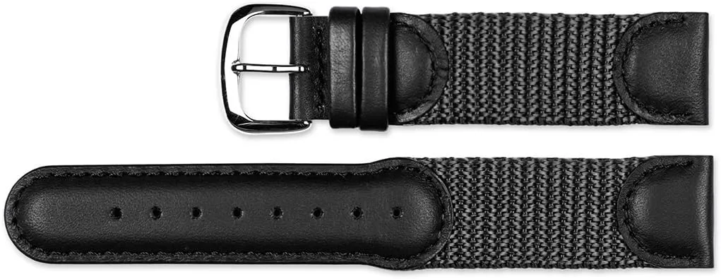 deBeer Swiss Army Watch Band/Watch Strap - Black, Brown, or Olive - (Sizes - 16mm, 18mm, 19mm, 20mm)