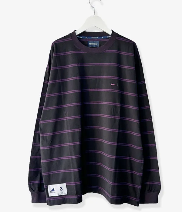 DESCENDANT/HORIZONTAL STRIPE LS (BLACK)