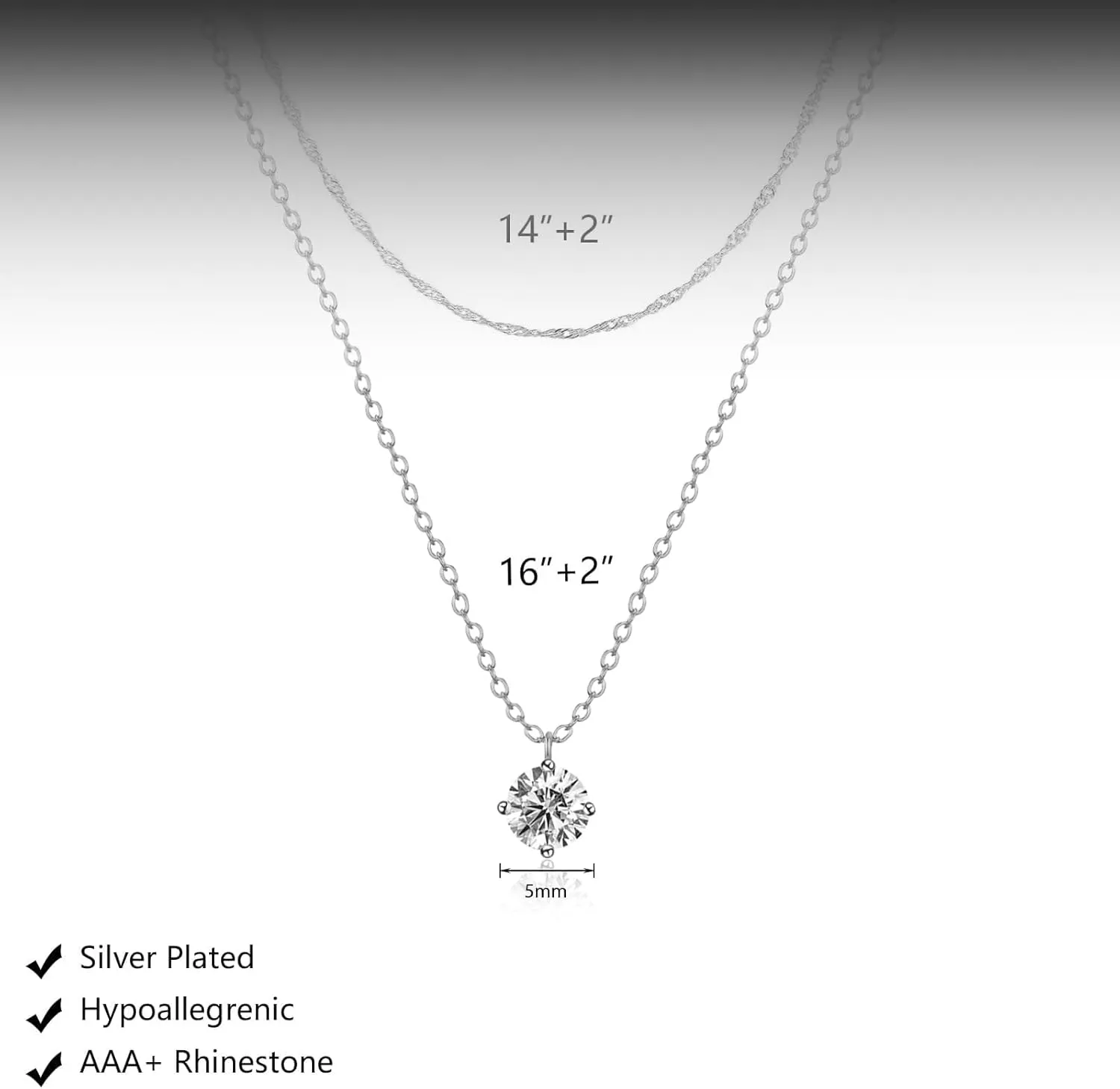 Diamond Pendant Necklace for Women, Dainty Gold Necklace 18k Gold Plated Paperclip Choker Necklaces Cute Open Oval Necklaces Simple Gold Necklace Jewelry Gifts for Women Trendy