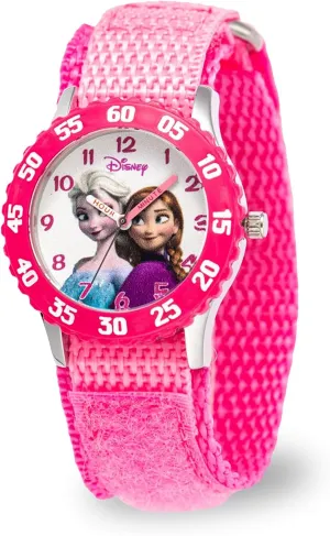 Disney Frozen Watch For Kids - Elsa And Anna Watch - Girls Watches - Kid Toys - Watches For Kids - Toddler Girls - Disney - Teen - Pink Bezel - Pink Strap